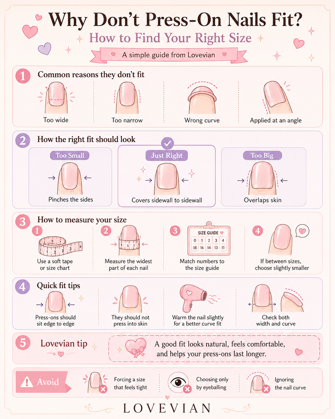 Why Don’t Press-On Nails Fit? How to Find Your Right Size