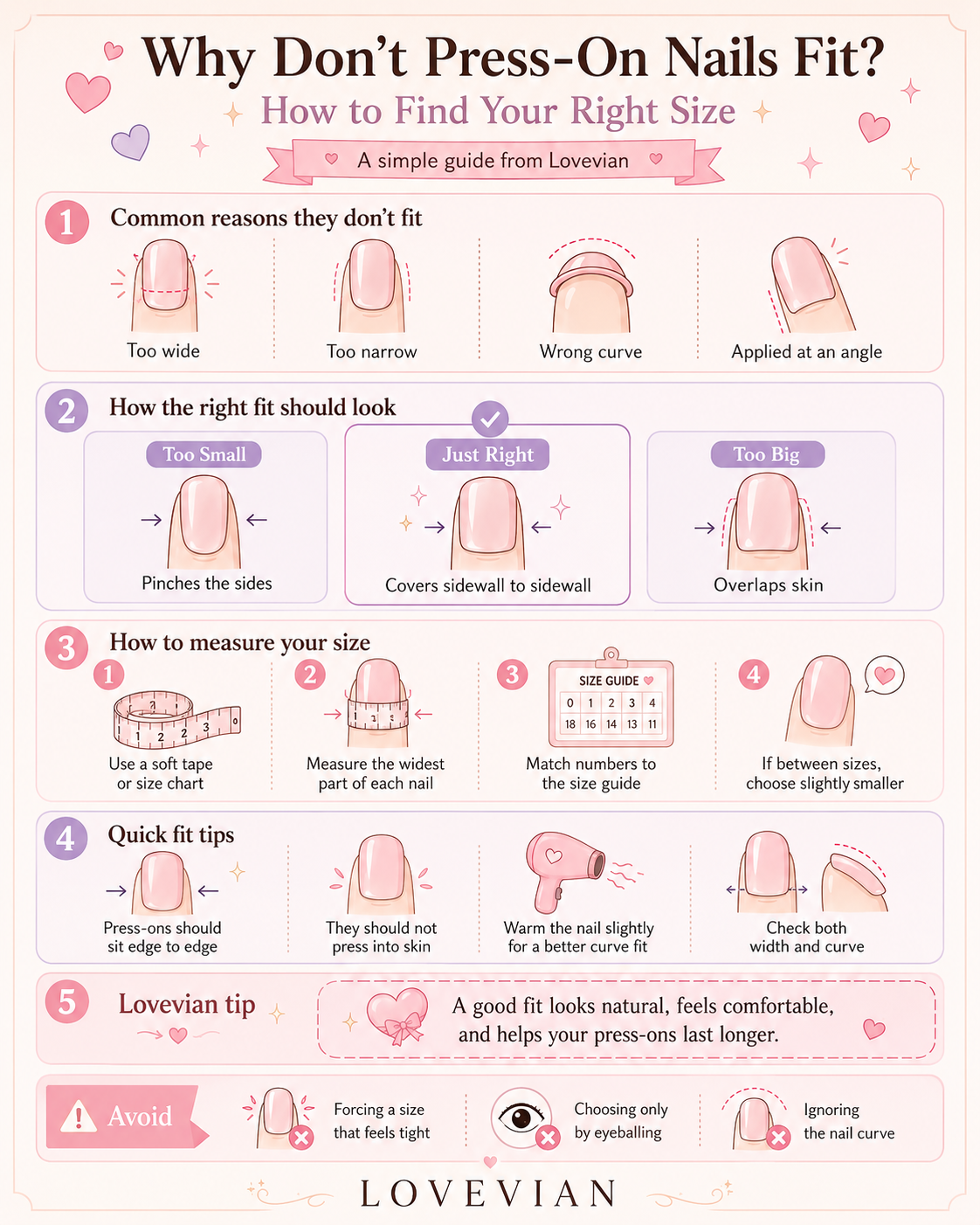 Why Don’t Press-On Nails Fit? How to Find Your Right Size