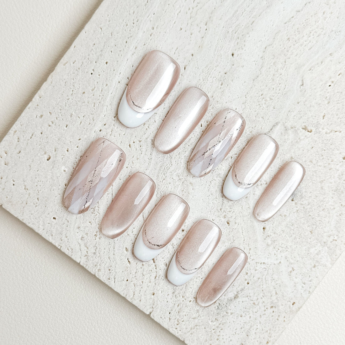 Soft Chrome / Glazed French Nails: The Elegant Nail Trend Everyone Loves