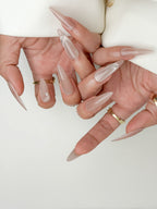 Blush Muse Date Long Stiletto Nude Press-On Nails