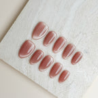 Pre-sale-Blush Glow Medium Almond Nude Pink Press-On Nails