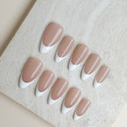 Pre-sale-Classic French Medium Almond Nude Press-On Nails