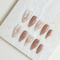 Blush Petal Medium Almond Press-On Nails
