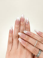 Silk Blush Atelier Medium Almond Press-On Nails