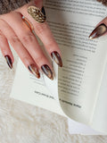 Dark Halo Medium Almond Press-On Nails