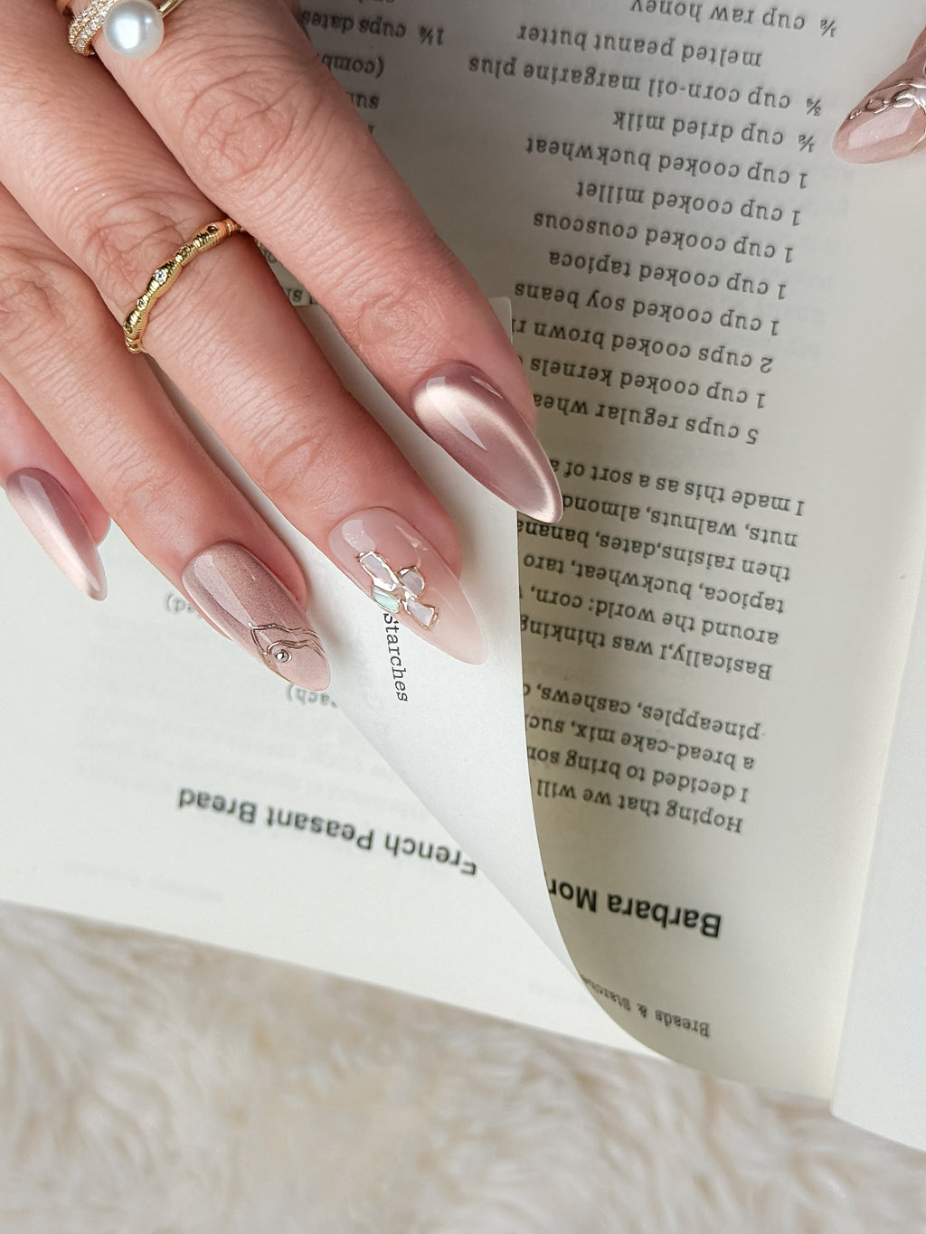 Rose Taupe Luxe Medium Almond Press-On Nails