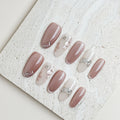 Everyday Grace Medium Almond Press-On Nails