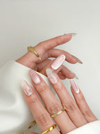 Everyday Grace Medium Almond Press-On Nails