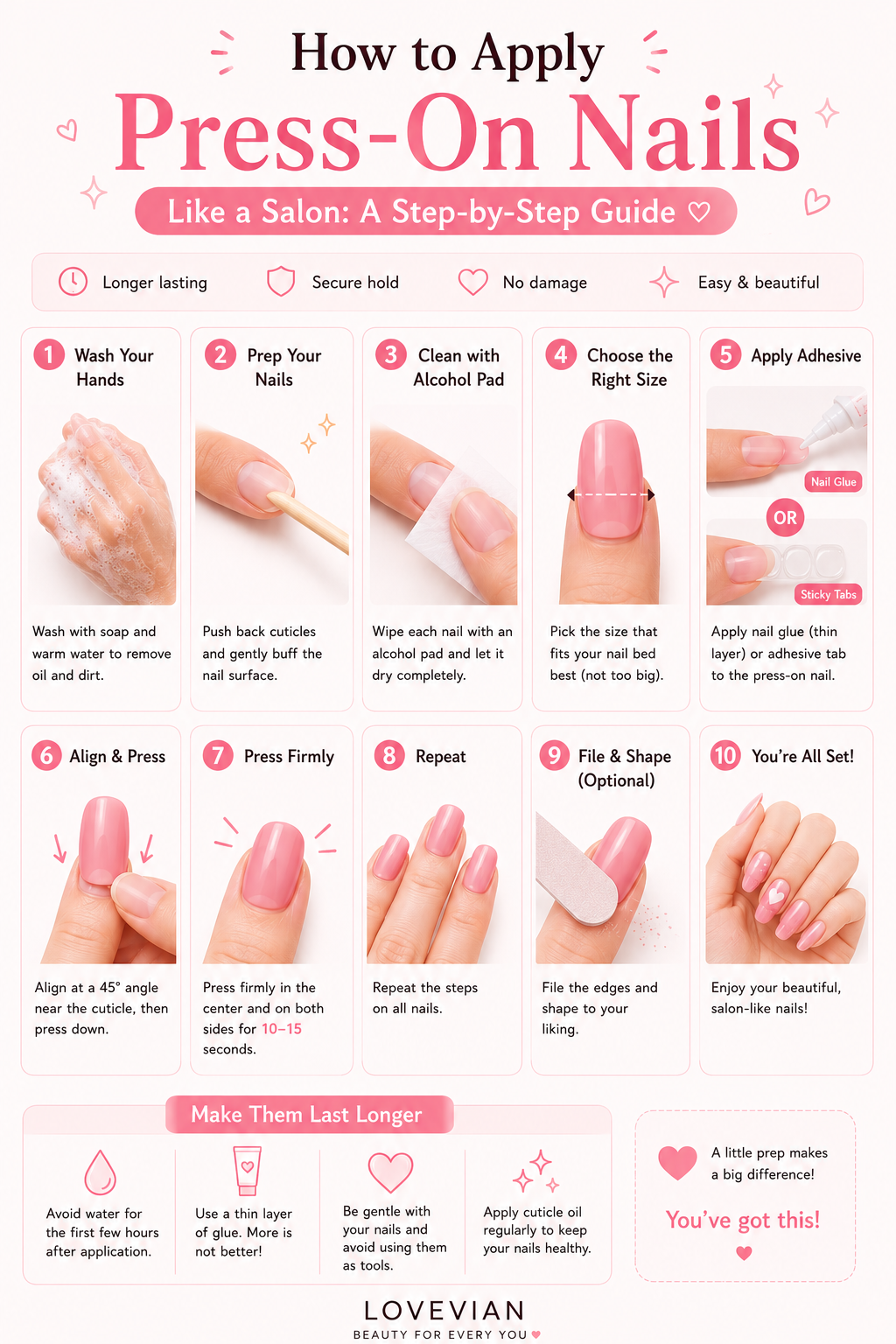 Velvet Bow | Short Square Luxury Press-On Nails