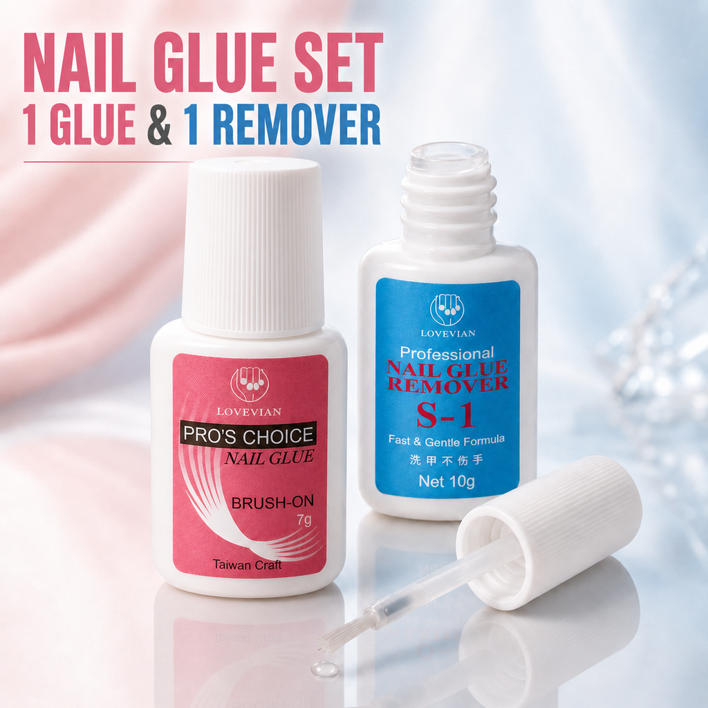 Nail Glue Set – 1 Glue & 1 Remover for Press-On Nails