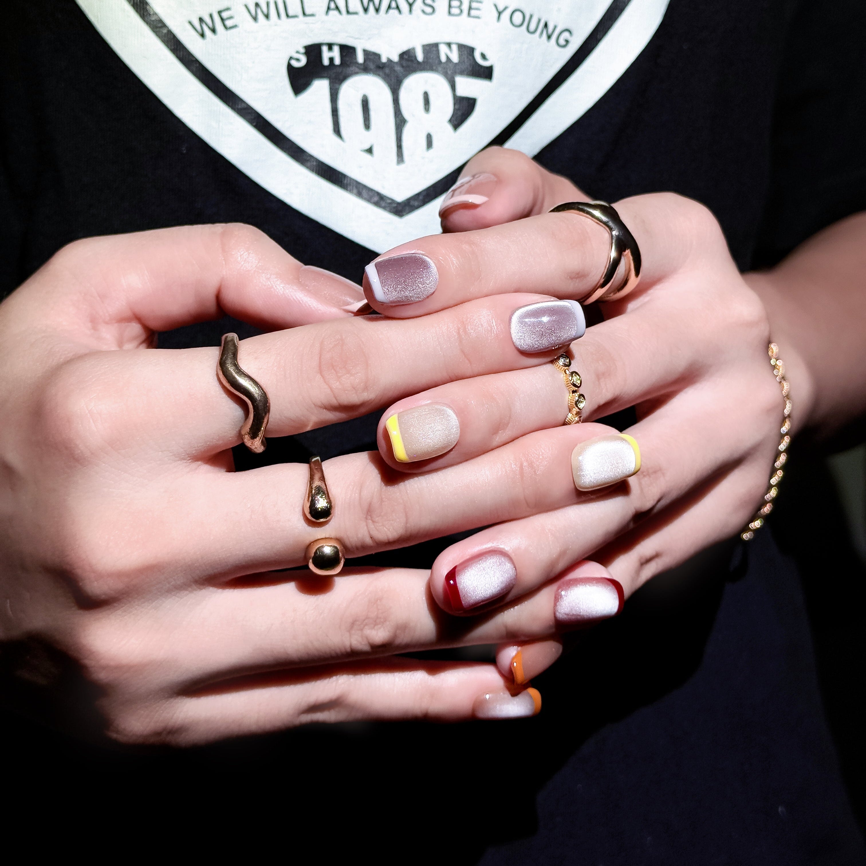 Candy Palette | Short Square Luxury Press-On Nails