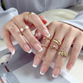 Classic French | Short Square Luxury Press-On Nails