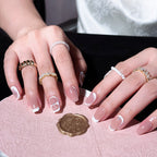 Blush Harmony | Short Square Luxury Press-On Nails
