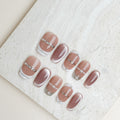 Pearl Elegance | Short Square Luxury Press-On Nails