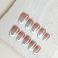 Ivory Veil | Short Almond Luxury Press-On Nails