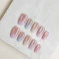 Petal Glow | Short Oval Luxury Press-On Nails