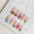Candy Blossom | Medium Square Luxury Press-On Nails