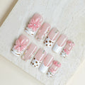 Pink Blossom | Medium Square Luxury Press-On Nails