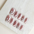 Rose Whisper | Medium Square Luxury Press-On Nails
