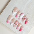 Blush Petal | Medium Almond Luxury Press-On Nails