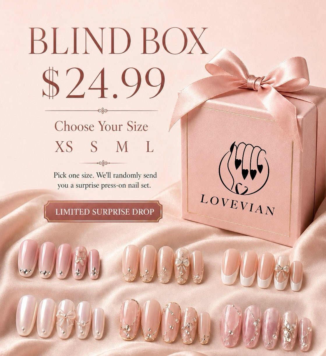 LOVEVIAN Blind Box Press-On Nails | $24.99 Mystery Nail Set (Copy)