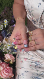 Candy Blossom | Medium Square Luxury Press-On Nails