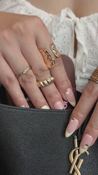 Lemon Sorbet | Medium Almond Luxury Press-On Nails